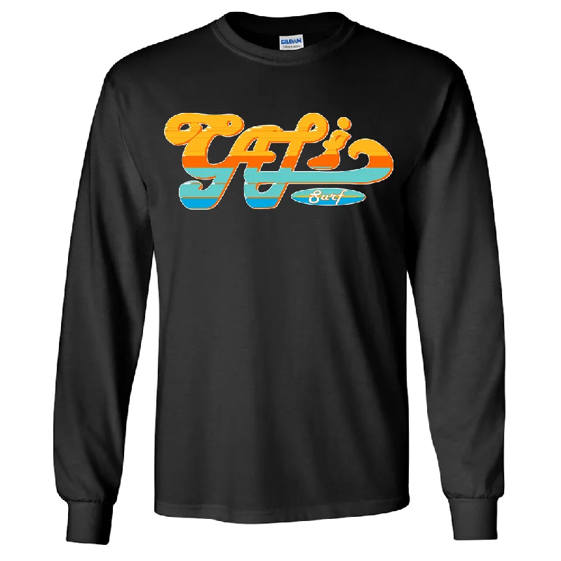 Women's Blouse with U-Shaped CollarCali Surf Long Sleeve Shirt