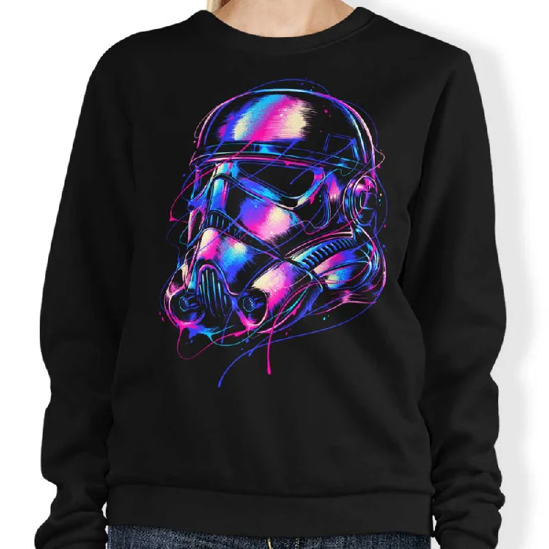 Women's Blouse with Notched CollarColorful Trooper - Sweatshirt