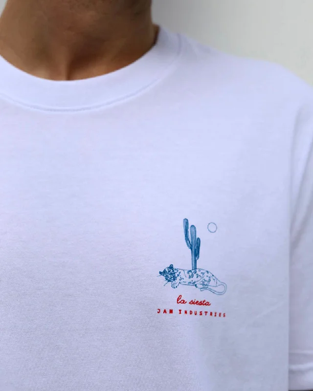 Women's Blouse with V-Shaped CollarLa Siesta T | Heavyweight White