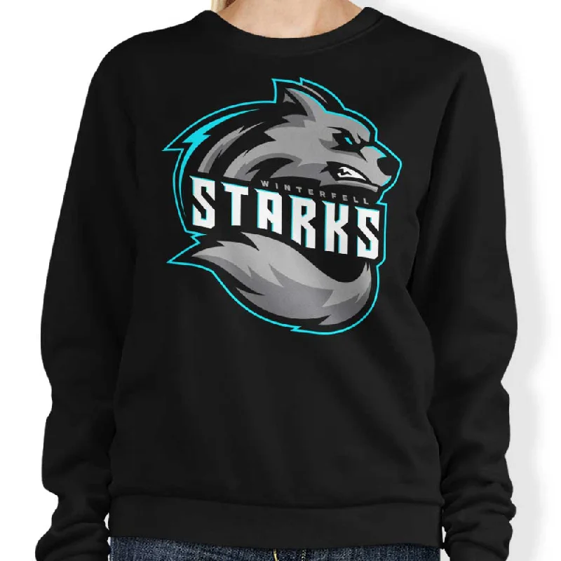 Women's Blouse with Notched CollarGo Wolves - Sweatshirt
