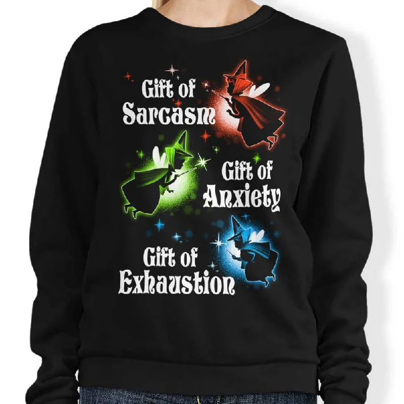 Women's Blouse with U-Shaped CollarMy Three Gifts - Sweatshirt