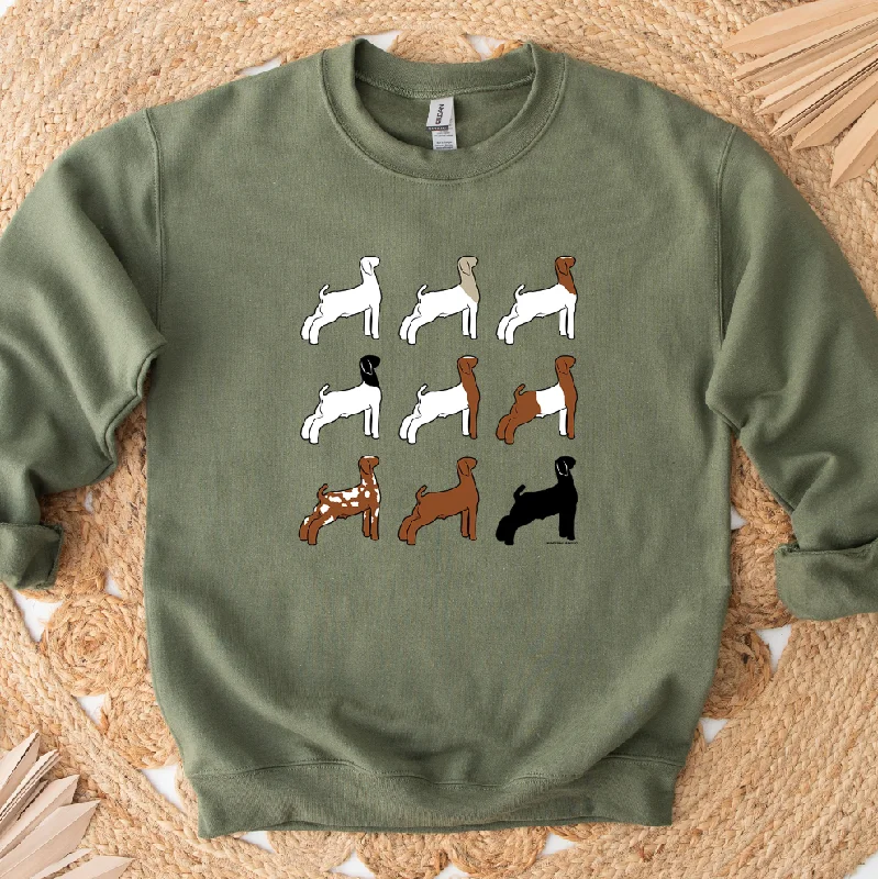 Women's Blouse with Boat CollarShow Goat Colors Crewneck (S-3XL) - Multiple Colors!