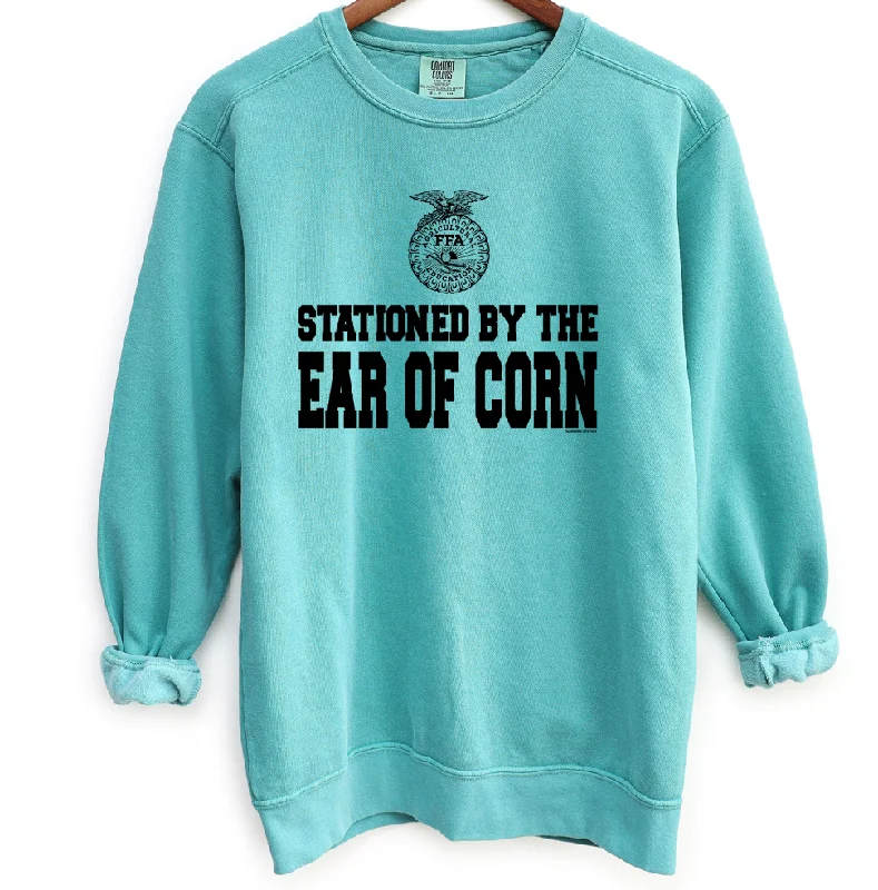 Women's Blouse with Boat CollarStationed By The Ear Of Corn Crewneck (S-3XL) - Multiple Colors! Women's Blouse with Boat CollarStationed By The Ear Of Corn Crewneck (S-3XL) - Multiple Colors!