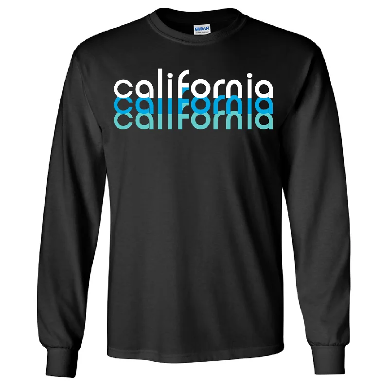 Women's Blouse with Collarless DesignCalifornia Cool Stacked Long Sleeve Shirt