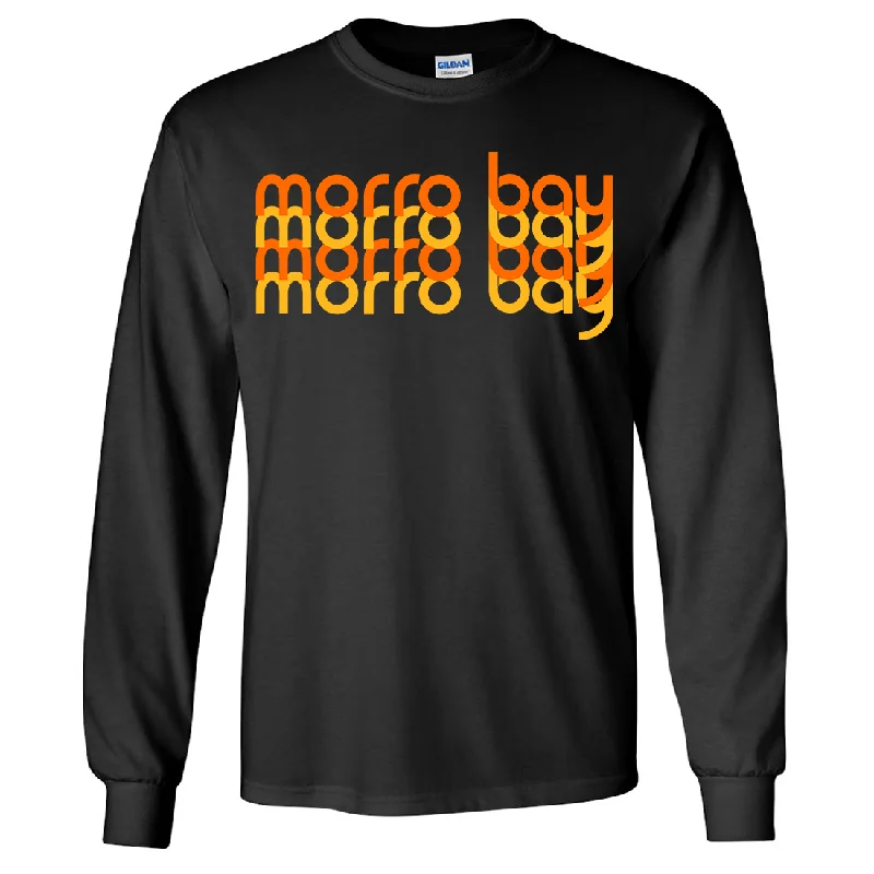 Women's Blouse with Shirt CollarMorro Bay Sunset Stack Long Sleeve Shirt