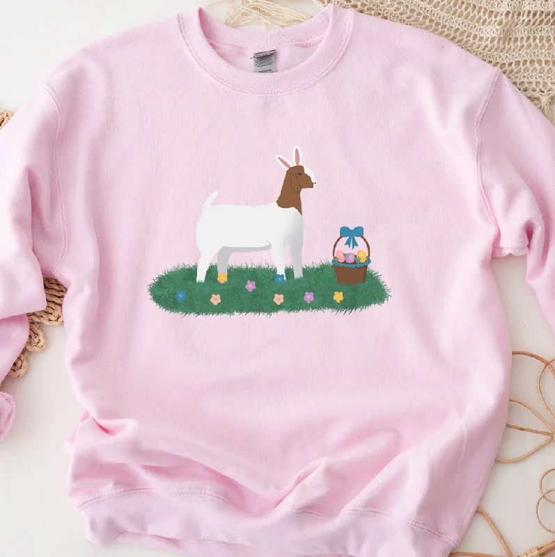 Women's Blouse for BusinessEaster Goat Crewneck (S-3XL) - Multiple Colors!