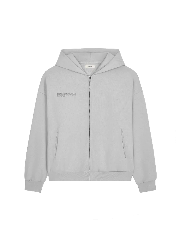 Women's Blouse with EmbroideryWomens Natural Dye Oversized Hoodie—midnight fog grey