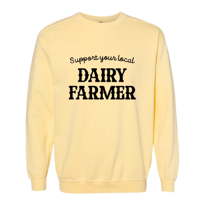 Women's Blouse with SleevelessSupport Your Local Dairy Farmer Crewneck (S-3XL) - Multiple Colors! Women's Blouse with SleevelessSupport Your Local Dairy Farmer Crewneck (S-3XL) - Multiple Colors!