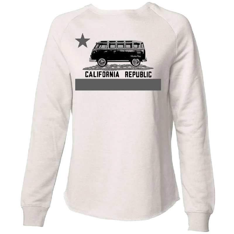 Women's Blouse for SchoolCalifornia Republic Fashion Van Super Soft Crewneck Sweater