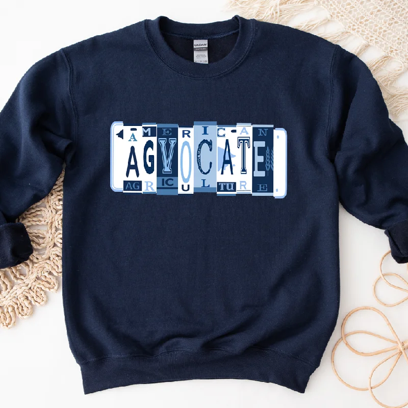Women's Blouse with U-Shaped CollarAgovcate License Plate Crewneck (S-3XL) - Multiple Colors! Women's Blouse with U-Shaped CollarAgovcate License Plate Crewneck (S-3XL) - Multiple Colors!