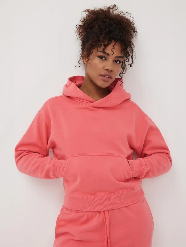 Women's Blouse with ZipperWomens Hart Eco-Fleece Cropped Hoodie