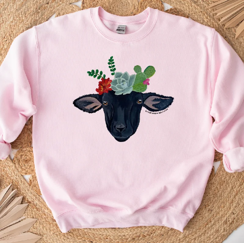 Women's Button-Up BlouseLamb Cactus Crown Crewneck (S-3XL) - Multiple Colors!