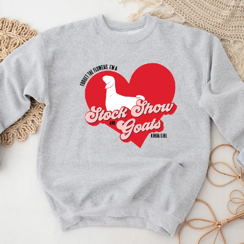 Women's Blouse with U-Shaped NeckForget The Flowers - Goat Crewneck (S-3XL) - Multiple Colors! Women's Blouse with U-Shaped NeckForget The Flowers - Goat Crewneck (S-3XL) - Multiple Colors!