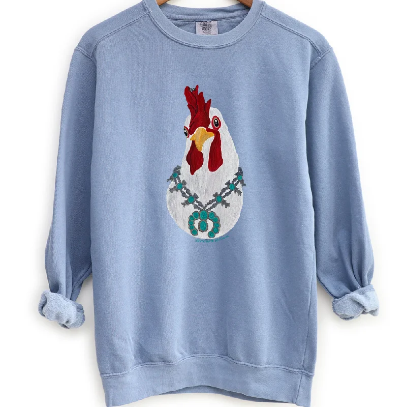 Women's Blouse with Peter Pan CollarChicken Squash Crewneck (S-3XL) - Multiple Colors!