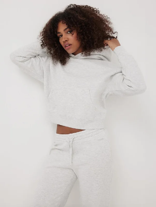 Women's Blouse with Rounded CollarWomens Hart Eco-Fleece Cropped Hoodie