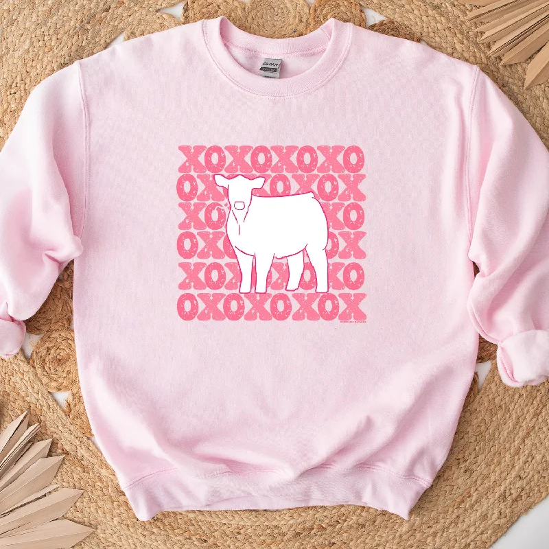 Women's Blouse with PatchesXO Steer Crewneck (S-3XL) - Multiple Colors!