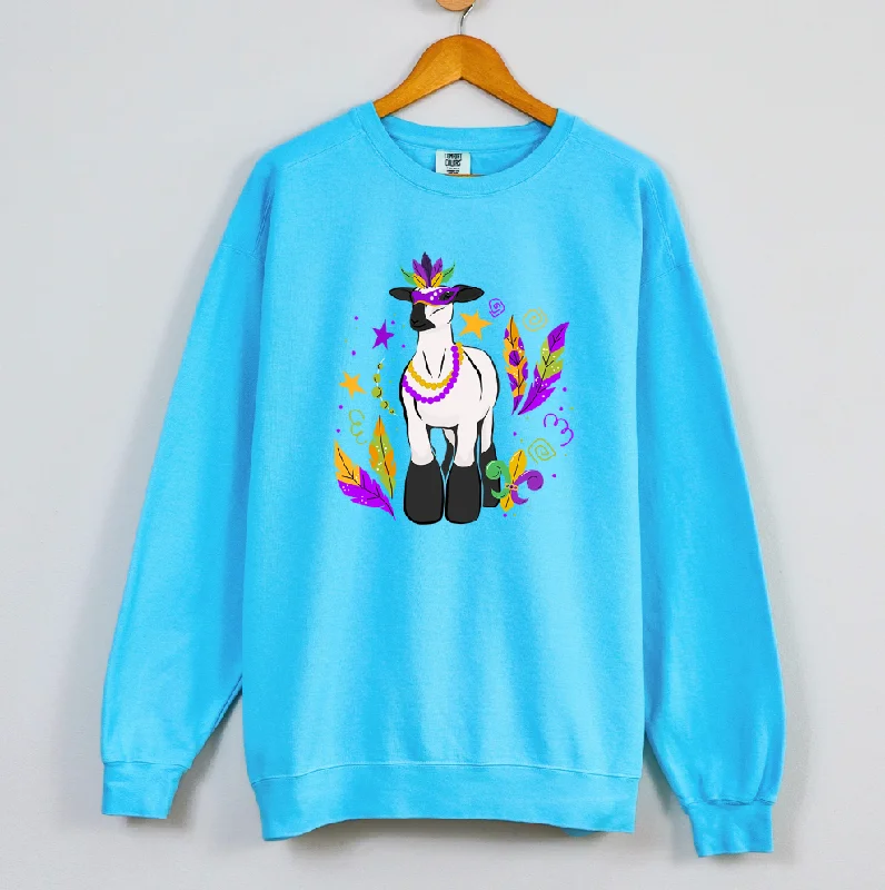 Women's Blouse with Notched CollarLamb Mardi Gras Crewneck (S-3XL) - Multiple Colors!