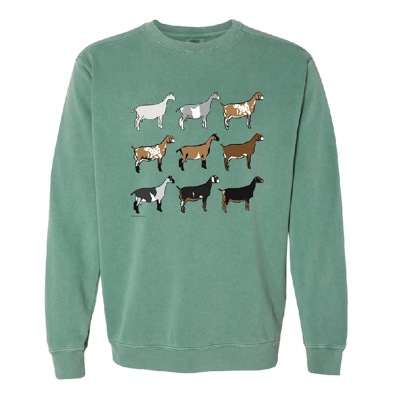 Women's Blouse with CollarDairy Goat Breeds Crewneck (S-3XL) - Multiple Colors!