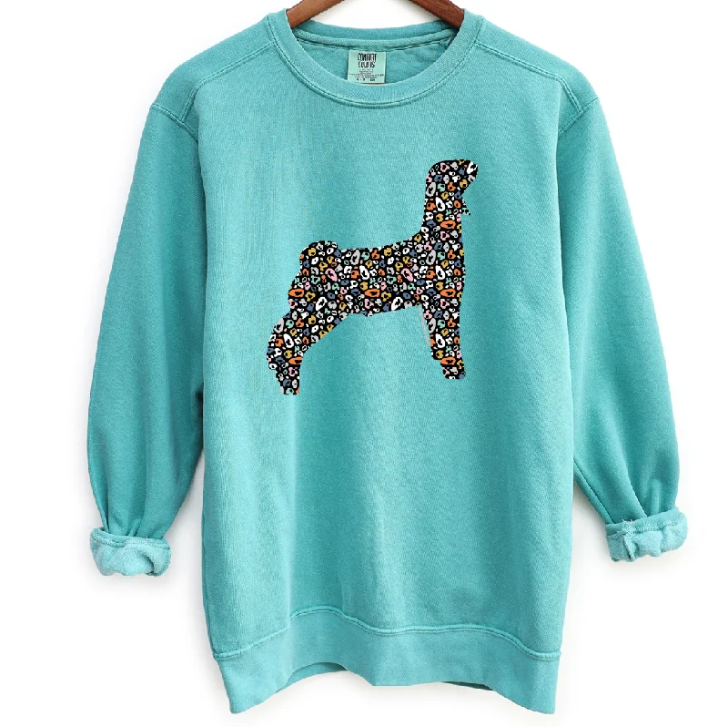 Women's Blouse with Shirt CollarColorful Cheetah Goat Crewneck (S-3XL) - Multiple Colors!