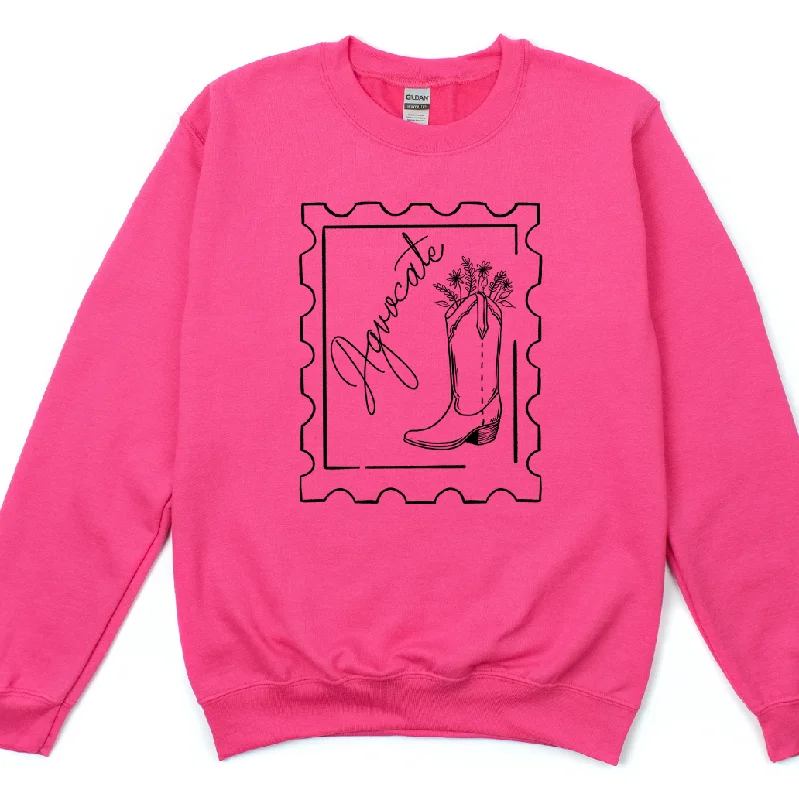Women's Blouse with Square NeckAgvocate Boot Stamp Crewneck (S-3XL) - Multiple Colors!