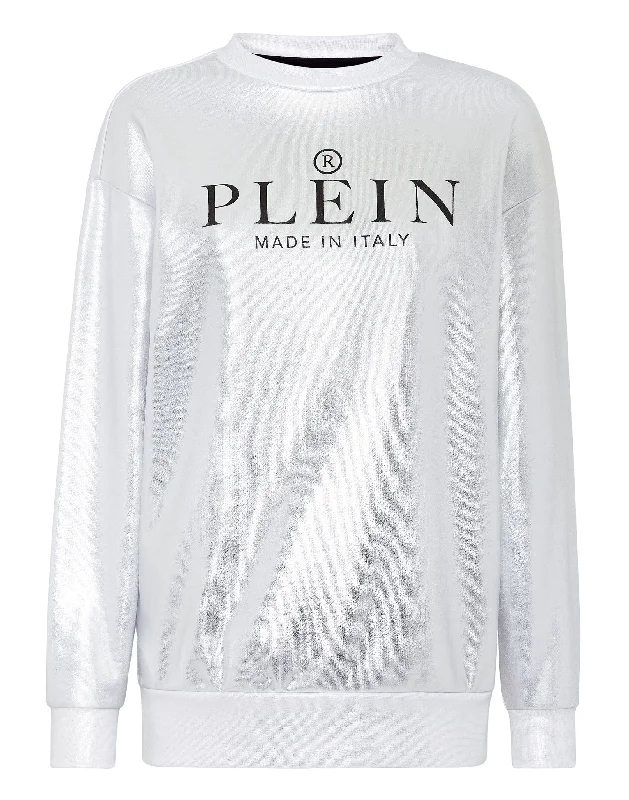 Women's Blouse with Peter Pan CollarSweatshirt LS Iconic Plein