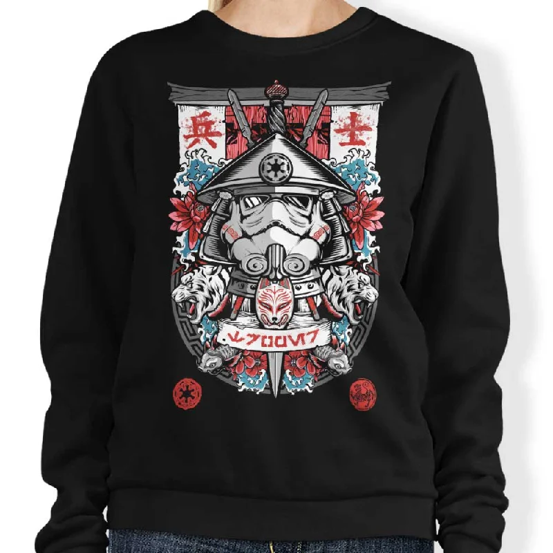 Women's Blouse with U-Shaped NeckTrooper Samurai - Sweatshirt