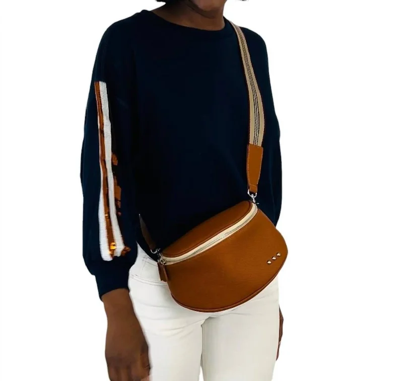 Women's Blouse with High CollarTigers Sequin Stripe Ultra Soft Sweatshirt In Navy