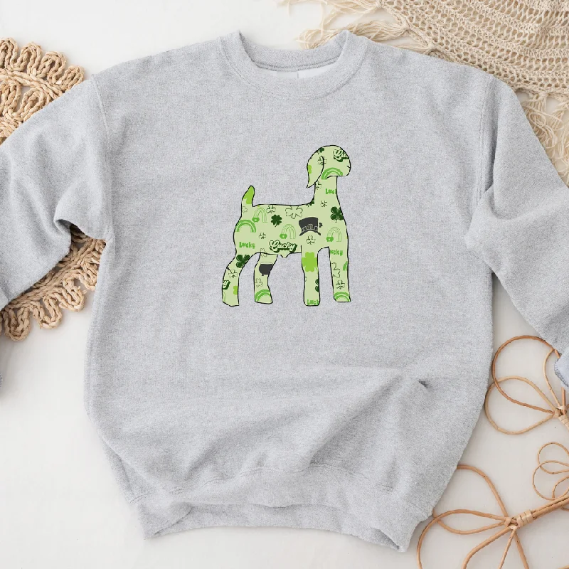 Women's Blouse with Collarless DesignSaint Patricks Goat Crewneck (S-3XL) - Multiple Colors! Women's Blouse with Collarless DesignSaint Patricks Goat Crewneck (S-3XL) - Multiple Colors!