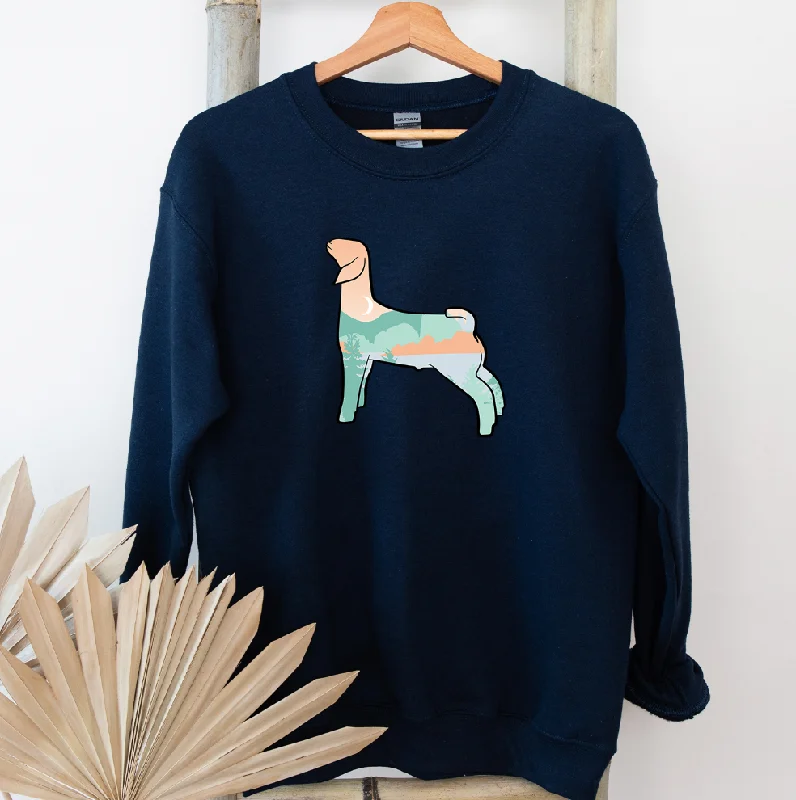 Women's Blouse with U-Shaped CollarMountain Goat Crewneck (S-3XL) - Multiple Colors!