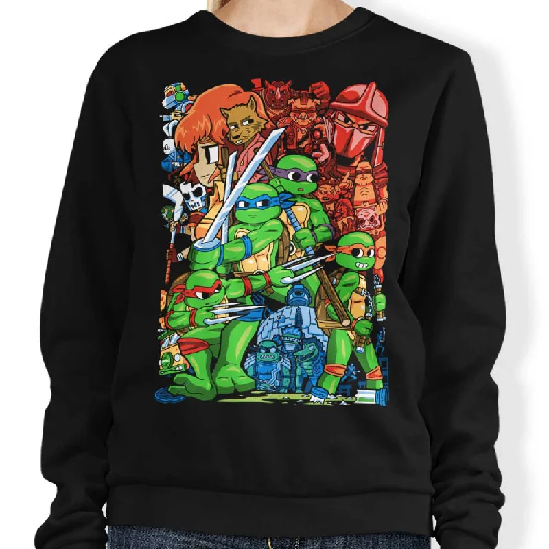 Women's Blouse with Narrow CollarCowabunga Pilgrim - Sweatshirt