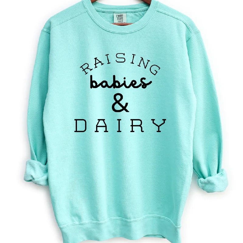 Women's Blouse with Mandarin CollarRaising Babies & Dairy Crewneck (S-3XL) - Multiple Colors! Women's Blouse with Mandarin CollarRaising Babies & Dairy Crewneck (S-3XL) - Multiple Colors!