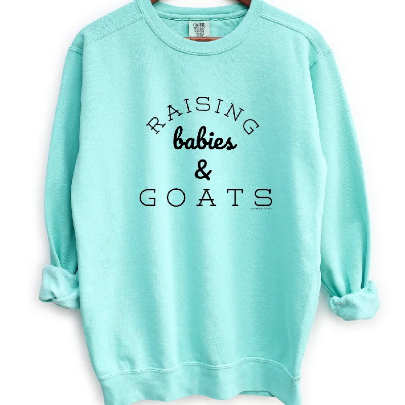 Women's Blouse with Short SleevesRaising Babies & Goats Crewneck (S-3XL) - Multiple Colors!