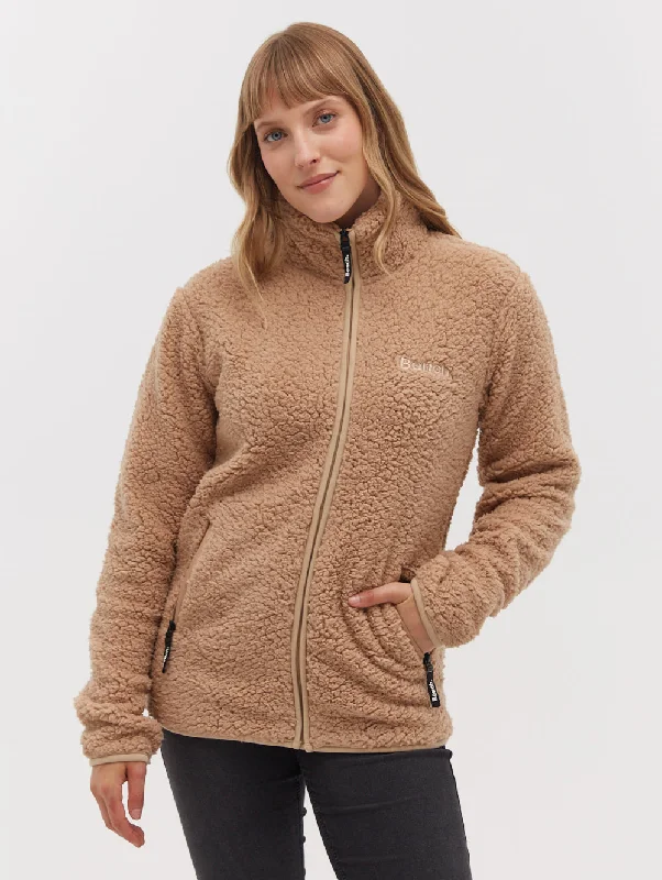 Women's Blouse with High CollarEdition Fleece Funnel Zip-Up