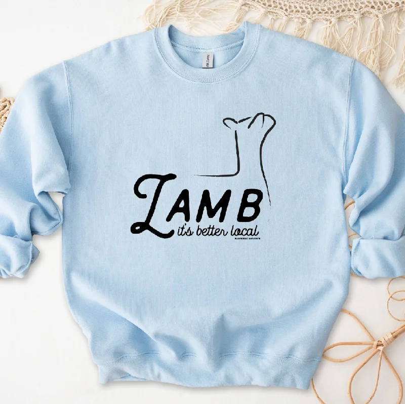 Women's Blouse with Wide CollarLamb It's Better Local Crewneck (S-3XL) - Multiple Colors!