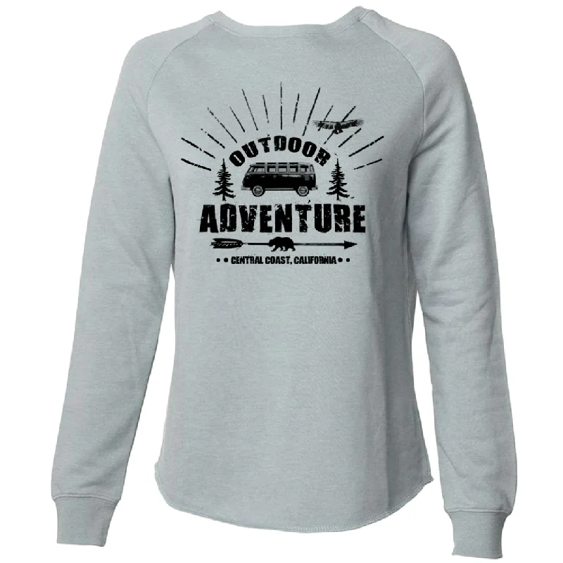 Women's Blouse with PleatsCalifornia Outdoor Adventure Super Soft Crewneck Sweater