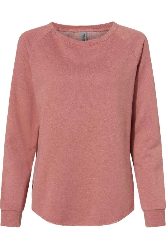 Women's Blouse with Keyhole CollarIndependent Trading Co. Women´s California Wave Wash Crewneck Sweatshirt