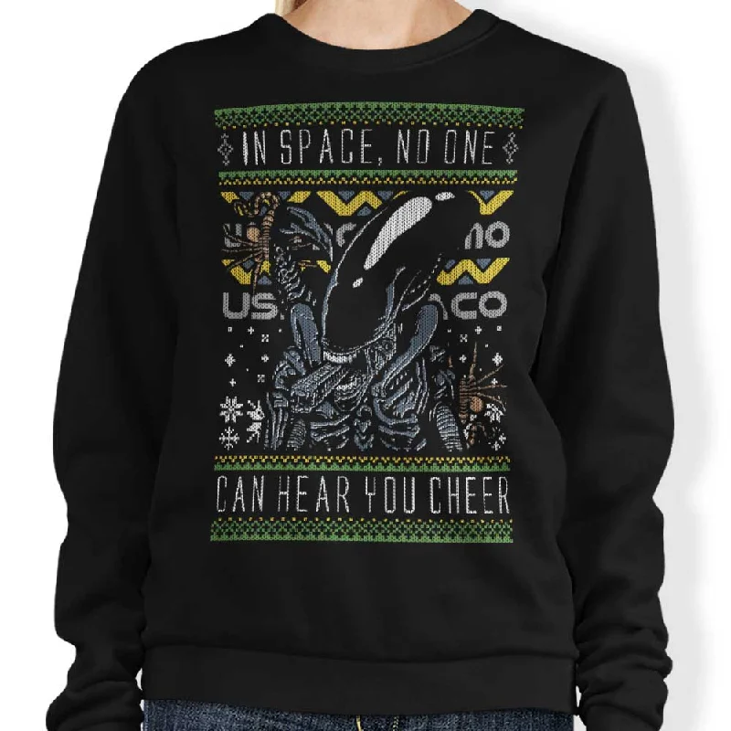 Women's Blouse with Keyhole CollarXeno Christmas Sweater - Sweatshirt