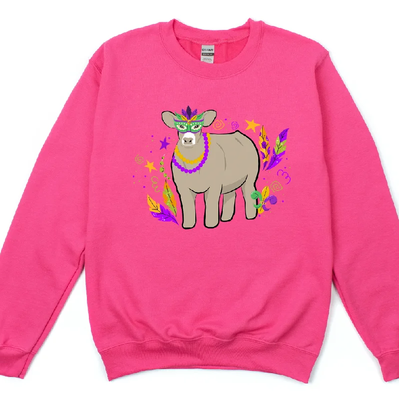 Women's Blouse with PocketsSteer Mardi Gras Crewneck (S-3XL) - Multiple Colors!
