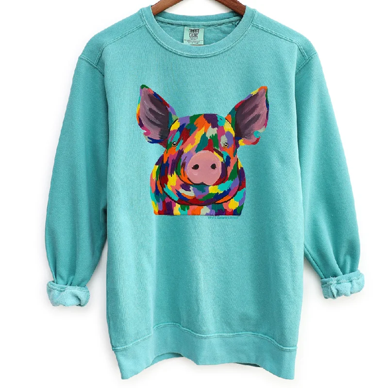 Women's Blouse for ChurchRainbow Pig Crewneck (S-3XL) - Multiple Colors!
