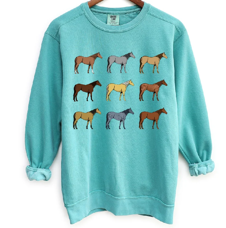 Women's Blouse with U-Shaped CollarHorse Colors Crewneck (S-3XL) - Multiple Colors! (Copy)