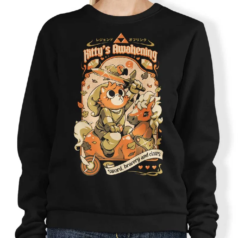 Women's Blouse with Boat CollarKitty's Awakening - Sweatshirt