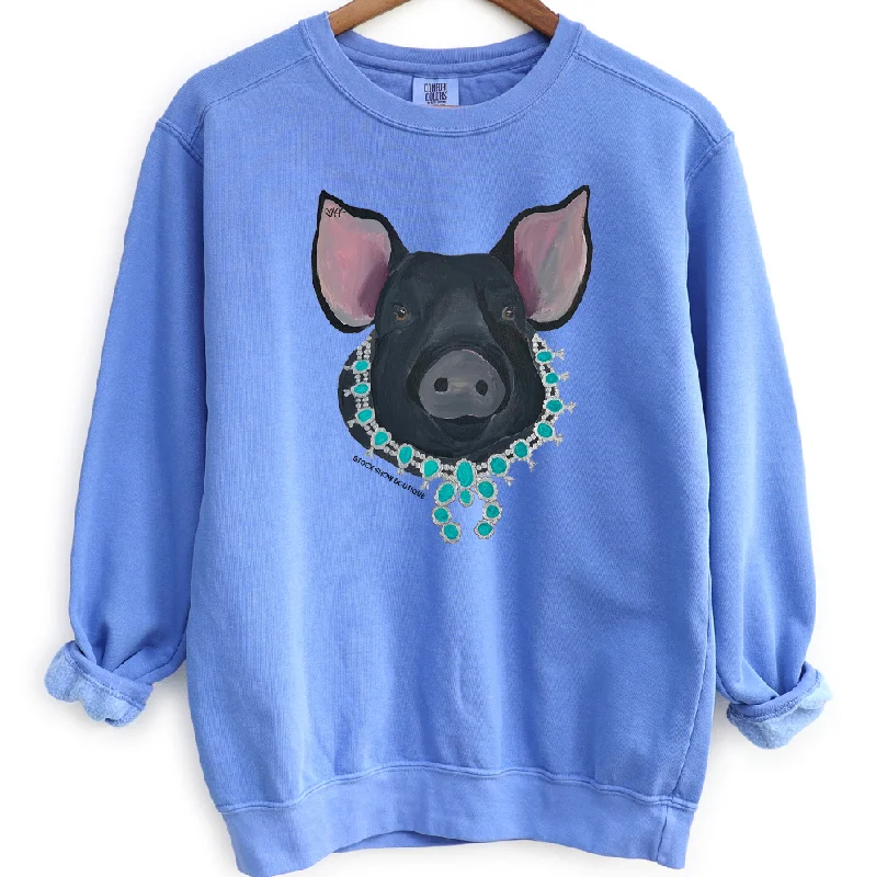 Women's Blouse with TasselsHamp Squash Crewneck (S-3XL) - Multiple Colors!