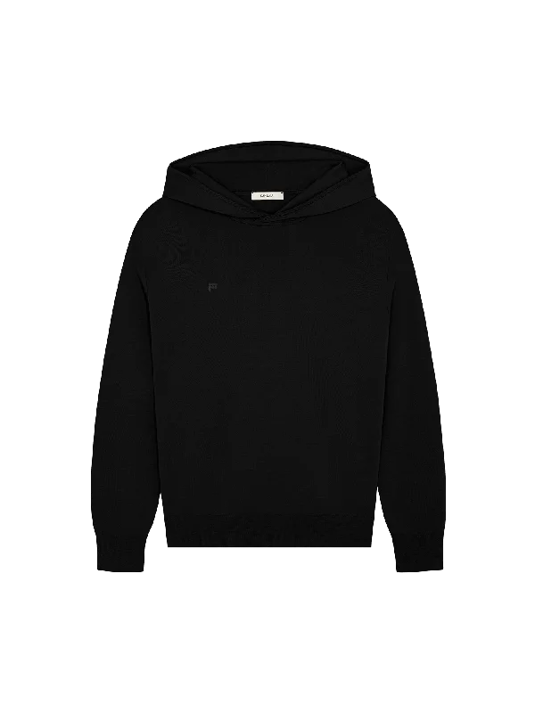 Women's Blouse with V-Shaped HemWomens DNA Regenerative Merino Wool Hoodie—black