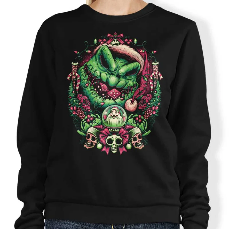 Women's Blouse with Boat CollarChristmas Boogeyman - Sweatshirt