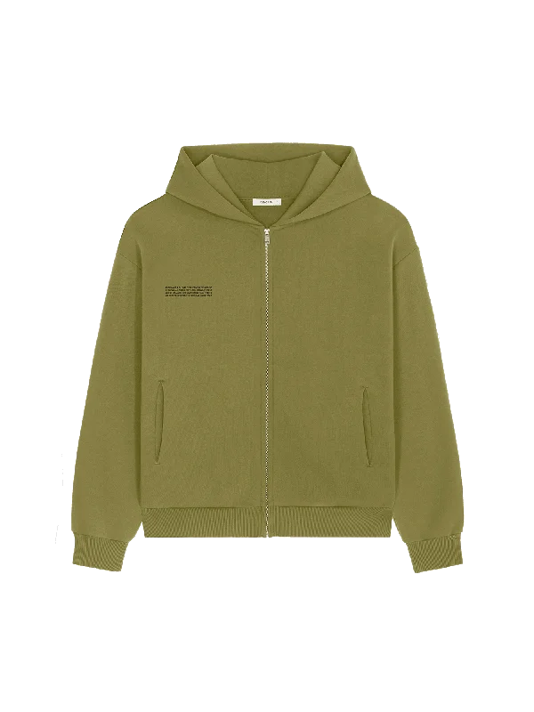 Women's Blouse with Shawl CollarWomens DNA Heavyweight Zipped Hoodie—highland green