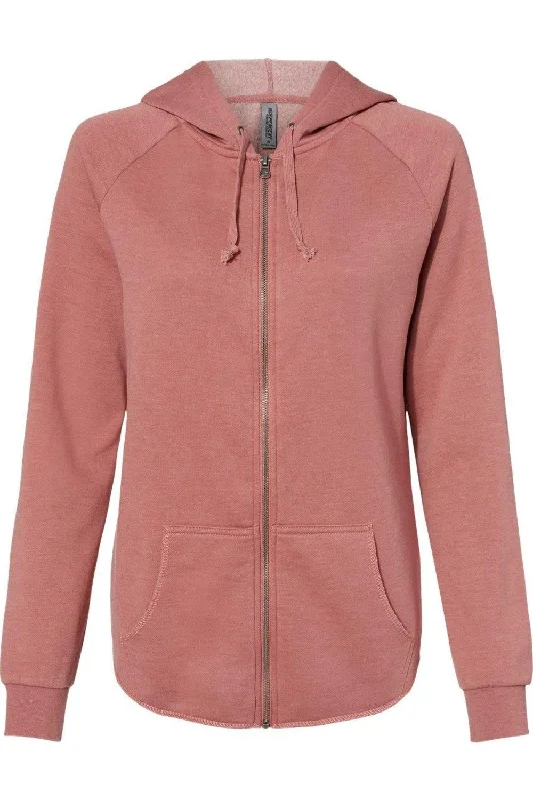 Women's Blouse with Wide CollarIndependent Trading Co. Women´s California Wave Wash Full-Zip Hooded Sweatshirt Women's Blouse with Wide CollarIndependent Trading Co. Women´s California Wave Wash Full-Zip Hooded Sweatshirt