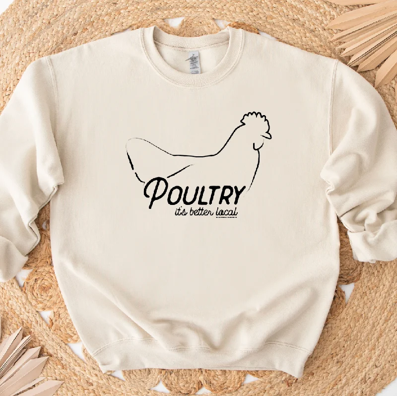 Women's Blouse with Short SleevesPoultry It's Better Local Crewneck (S-3XL) - Multiple Colors!