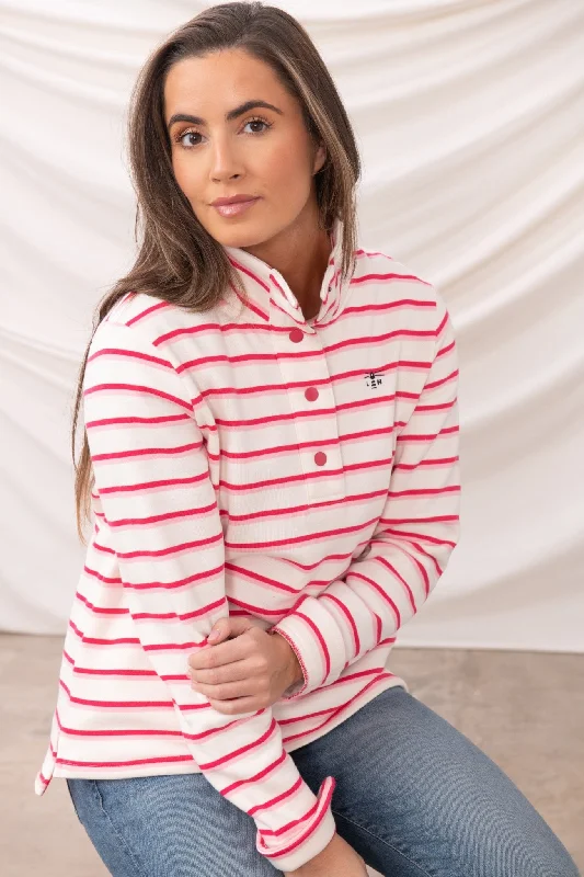 Women's Blouse with BeadsHaven Jersey - Pink Stripe