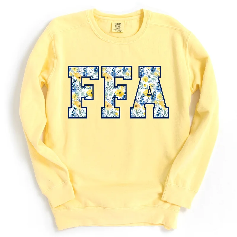 Women's Blouse with Long SleevesFFA Watercolor Crewneck (S-3XL) - Multiple Colors!