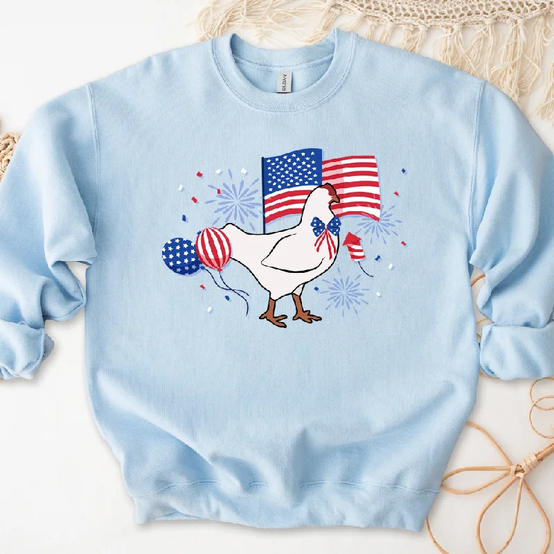Women's Blouse with Rounded CollarUSA Chicken Crewneck (S-3XL) - Multiple Colors!